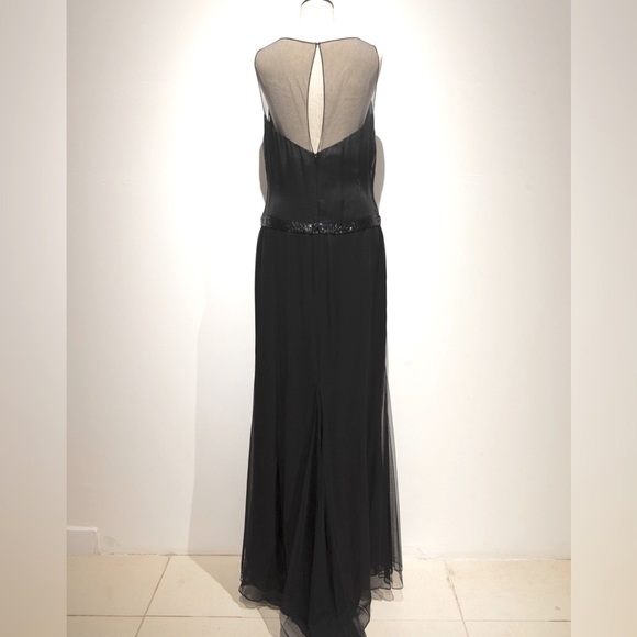 Vera Wang Silk Black Dress Size 10 NWT - Picture 3 of 7